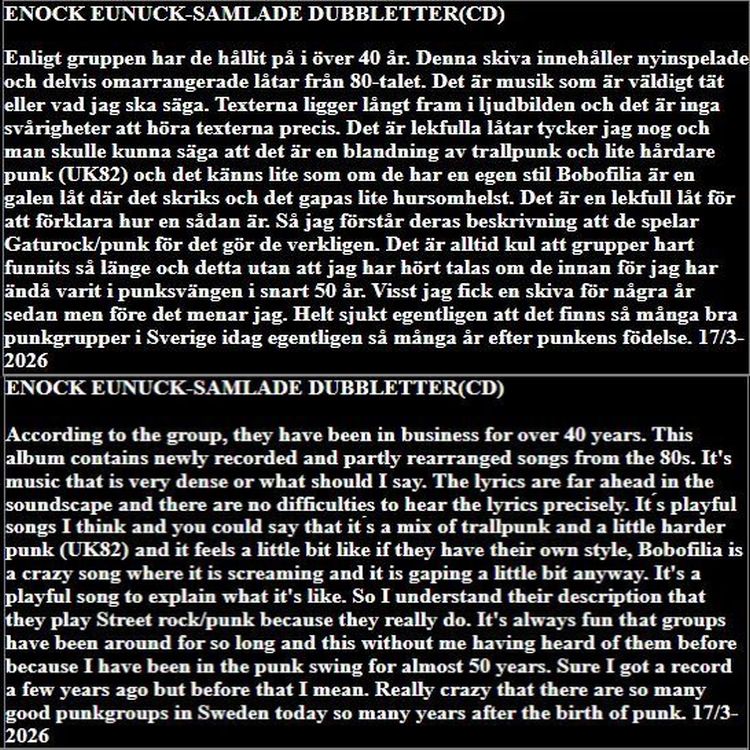 Enock Eunuck Skrutt Magazine